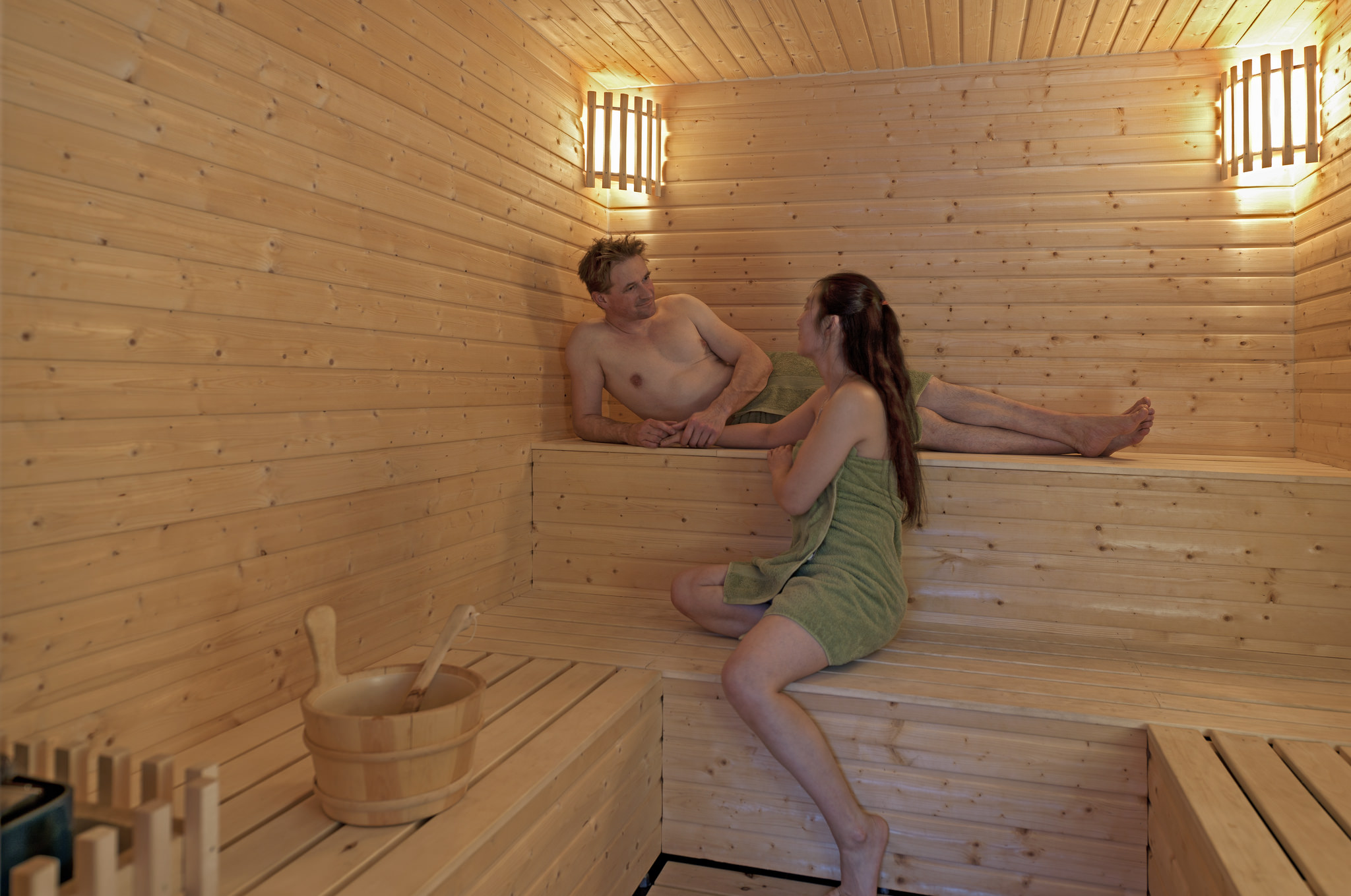 Sauna at Klængshóll Lodge
